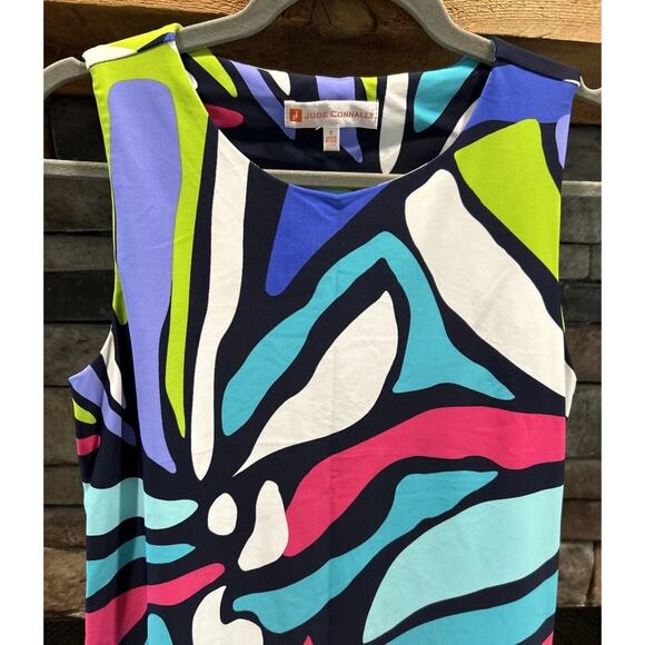 Women’s JUDE CONNALY Abstract Mosaic Shift Dress Size S *C2 - Picture 3 of 4